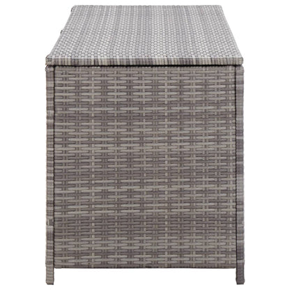 Baule Da Giardino Grigio 120x50x60 Cm In Polyrattan