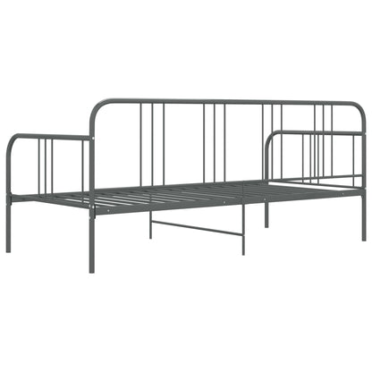 Divano Letto Grigio In Metallo 90x200 cm