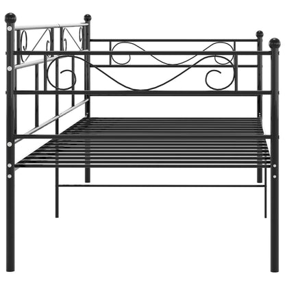 Divano Letto Telaio Nero In Metallo 90x200 cm