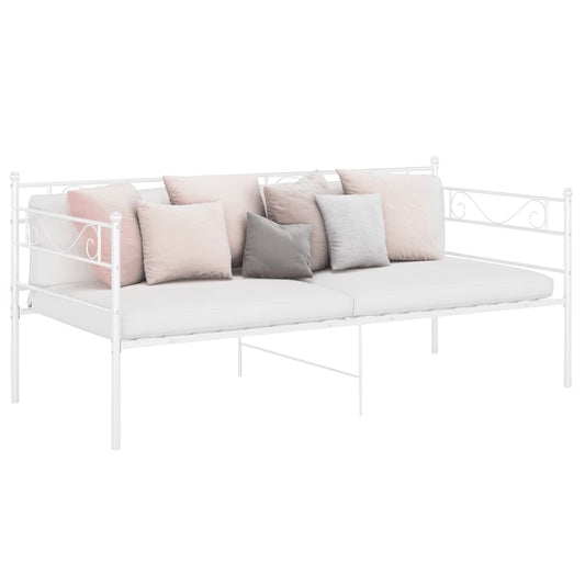 Telaio Divano Letto Bianco In Metallo 90x200 cm