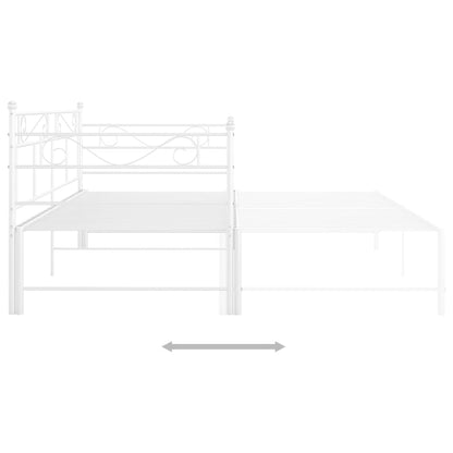 Telaio Divano Letto Estraibile Bianco In Metallo 90x200 cm