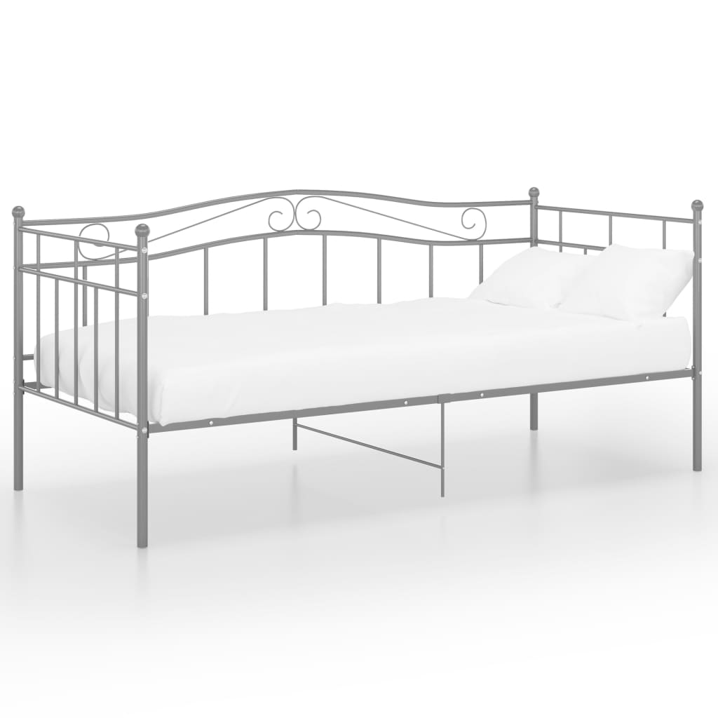 Telaio Divano Letto Grigio In Metallo 90x200 cm