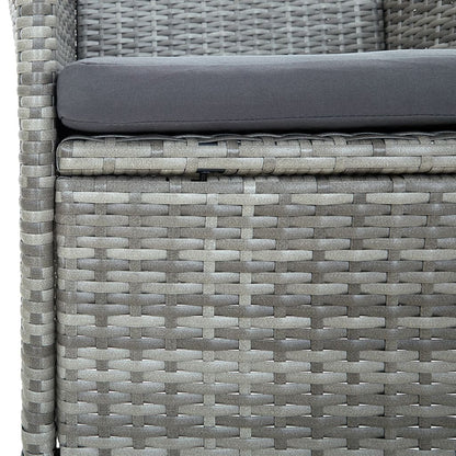 Sedie Da Pranzo Da Giardino 4 Pz In Polyrattan Grigio