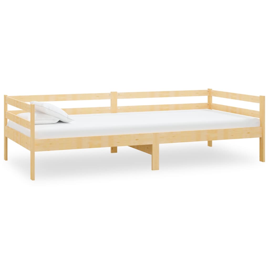 Divano Letto Con Materasso 90x200 Cm Legno Massello Di Pino