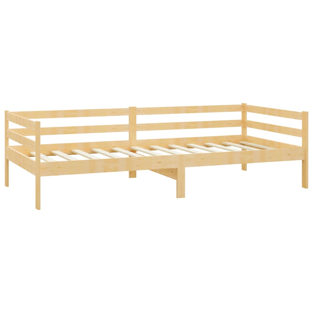 Divano Letto Con Materasso 90x200 Cm Legno Massello Di Pino