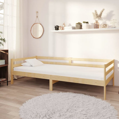 Divano Letto Con Materasso 90x200 Cm Legno Massello Di Pino