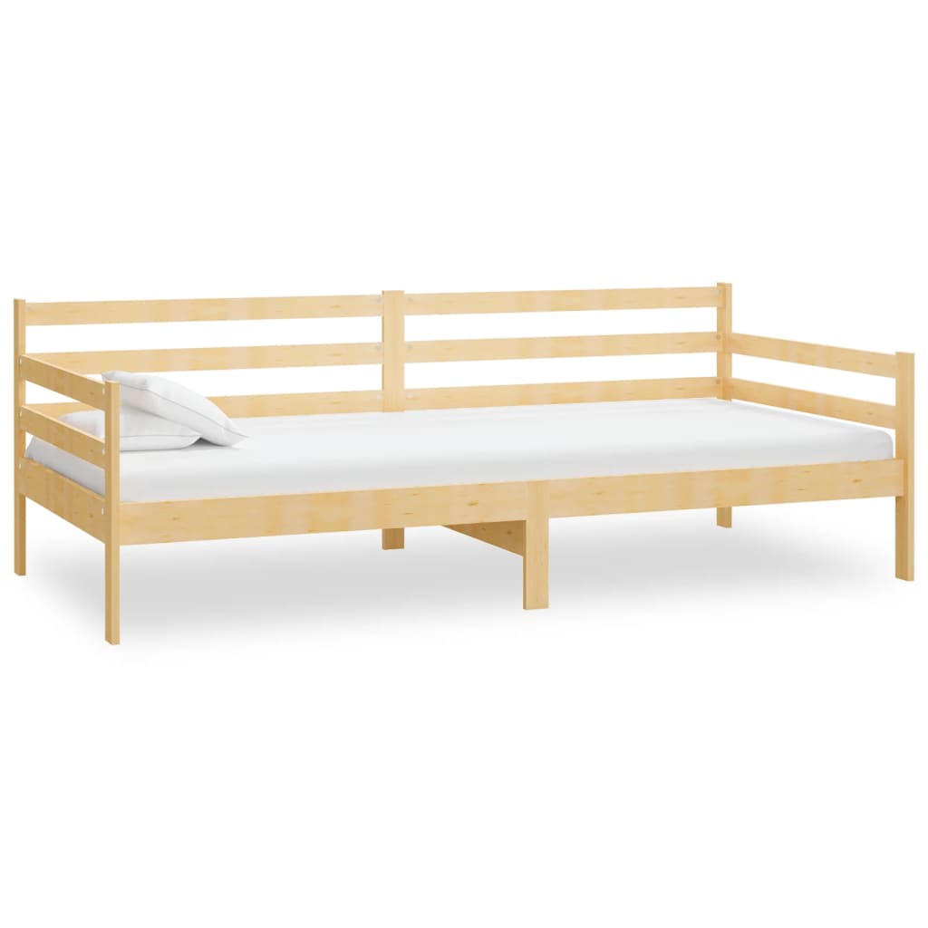 Divano Letto Con Materasso 90x200 Cm Legno Massello Di Pino