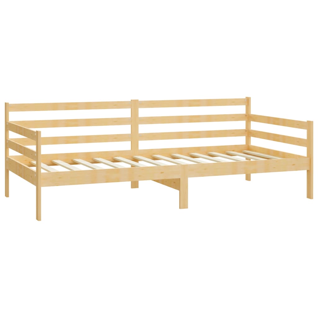 Divano Letto Con Materasso 90x200 Cm Legno Massello Di Pino