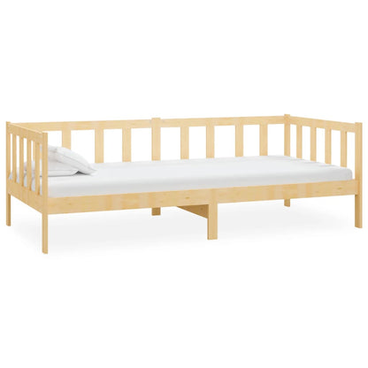 Divano Letto Con Materasso 90x200 Cm Legno Massello Di Pino