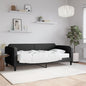 Divano Letto Con Materasso Nero 90x190 Cm In Tessuto