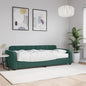 Divano Letto Con Materasso Verde Scuro 80x200 Cm In Velluto