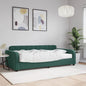 Divano Letto Con Materasso Verde Scuro 100x200 Cm In Velluto