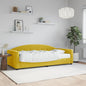 Divano Letto Con Materasso Giallo 90x200 Cm In Velluto