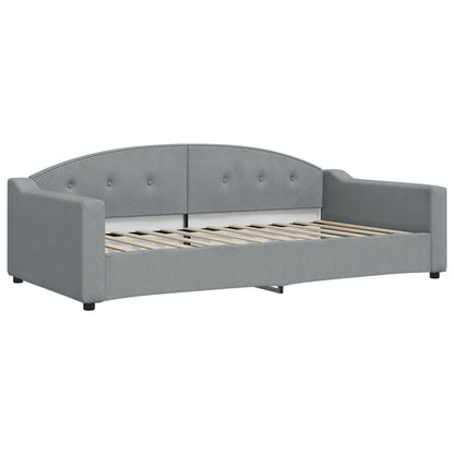 Divano Letto Estraibile Materassi Grigio Chiaro 100x200 Tessuto