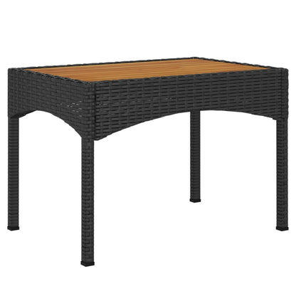 Set Divani Da Giardino 3 Pz Con Cuscini Nero In Polyrattan