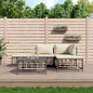 Set Divani Da Giardino 5 Pz Con Cuscini Antracite In Polyrattan