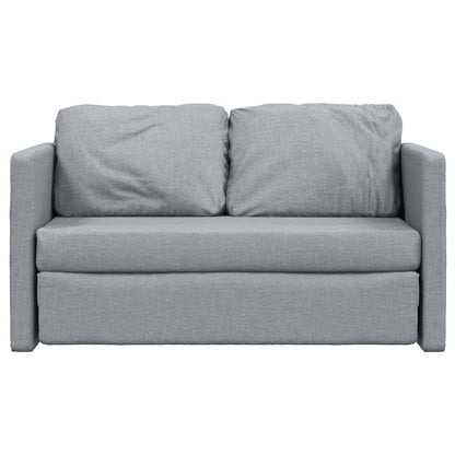 Divano Letto Da Terra 2 In 1 Grigio Chiaro 112x174x55cm Tessuto