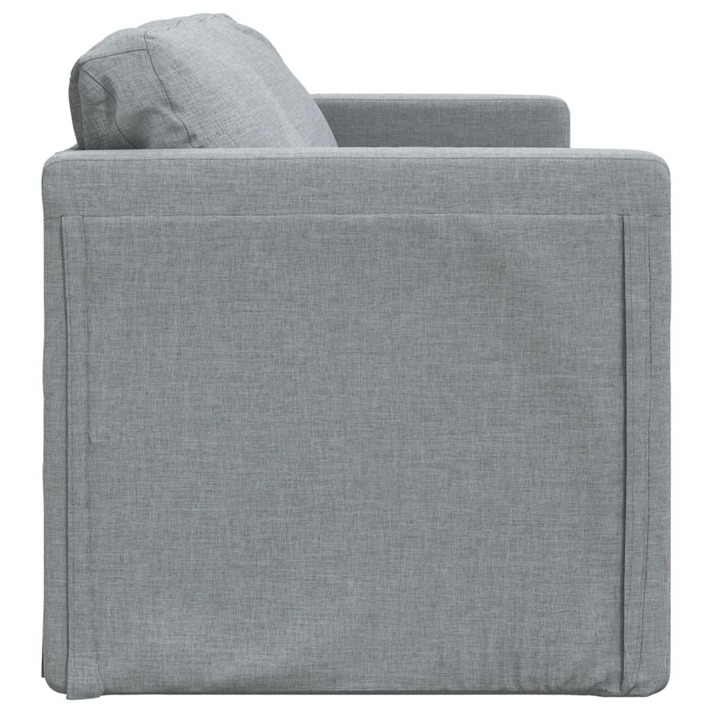 Divano Letto Da Terra 2 In 1 Grigio Chiaro 112x174x55cm Tessuto