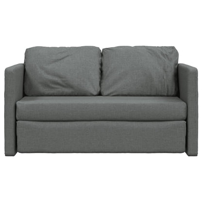 Divano Letto Da Terra 2 In 1 Grigio Scuro 112x174x55 Cm Tessuto