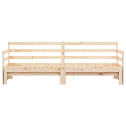 Divano Letto Con Letto Estraibile 90x200cm Legno Massello Pino