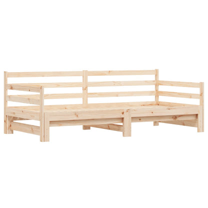 Divano Letto Con Letto Estraibile 90x190 Cm Legno Massello Pino