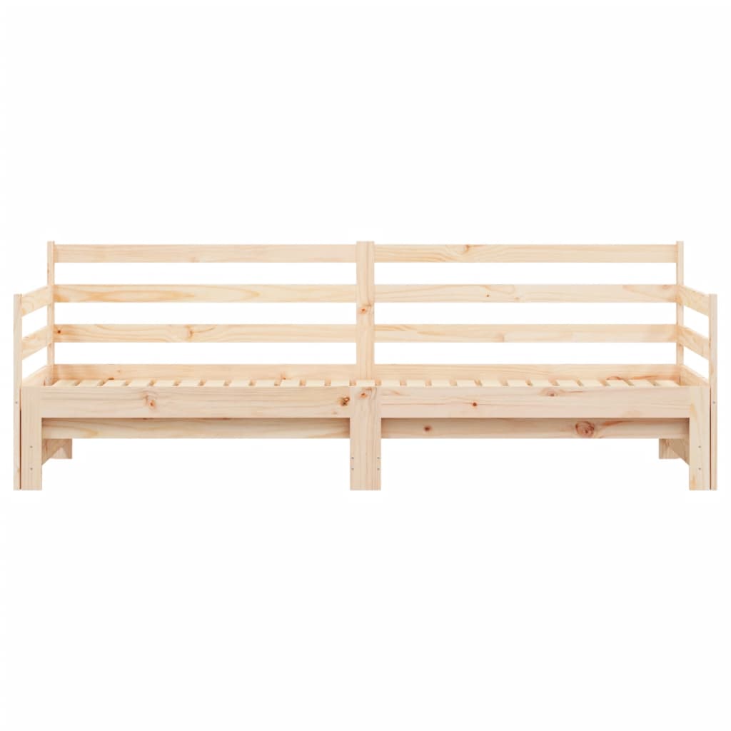 Divano Letto Con Letto Estraibile 90x190 Cm Legno Massello Pino