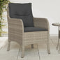 Sedie Da Giardino Con Cuscini 2 Pz Grigio Chiaro In Polyrattan