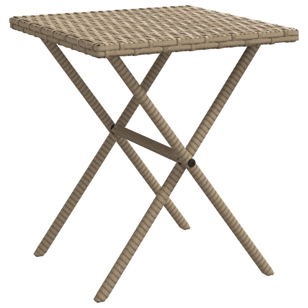 Lettini Prendisole 2 Pz Con Tavolino Beige In Polyrattan