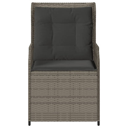 Sedie Da Giardino Reclinabili 2 Pz E Cuscini Grigio Polyrattan