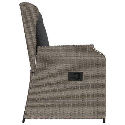 Sedie Da Giardino Reclinabili 2 Pz E Cuscini Grigio Polyrattan