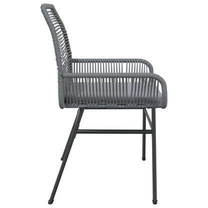 Sedie Da Giardino 2 Pz Con Cuscini Grigio In Polyrattan