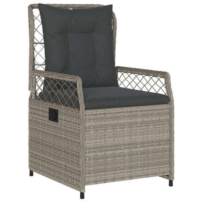 Sedie Da Giardino Reclinabili 2 Pz Grigio Chiaro Polyrattan