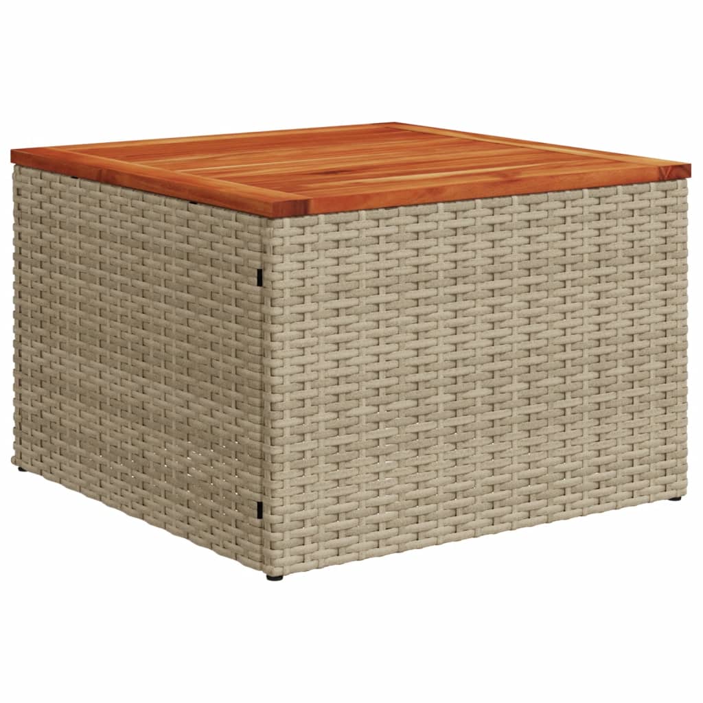 Set Divano Da Giardino 6 Pz Con Cuscini Beige Misto Polyrattan