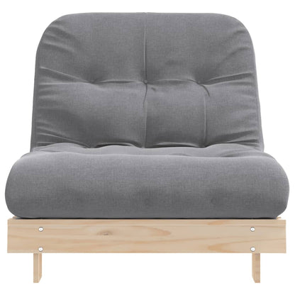 Divano Letto Futon Con Materasso 80x206x11 Legno Massello Pino