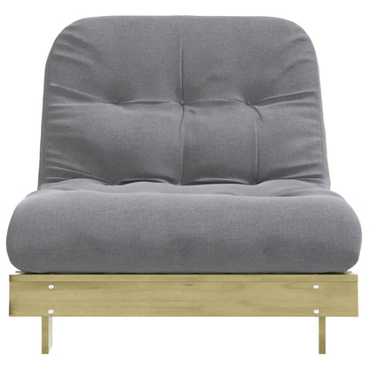 Divano Letto Futon Con Materasso 80x206x11cm Pino Impregnato