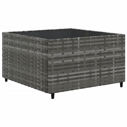 Set Divani Da Giardino 5 Pz Con Cuscini In Polyrattan Grigio