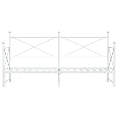 Divano Letto Estraibile Senza Materasso Bianco 90x200cm Acciaio