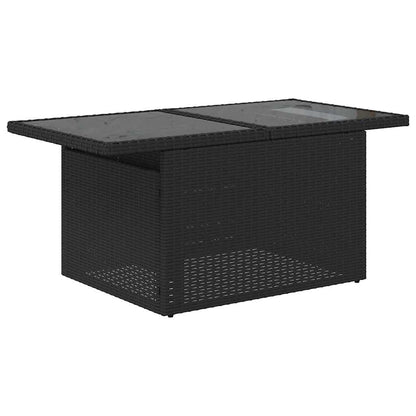 Set Divani Da Giardino 5 Pz Con Cuscini In Polyrattan Nero